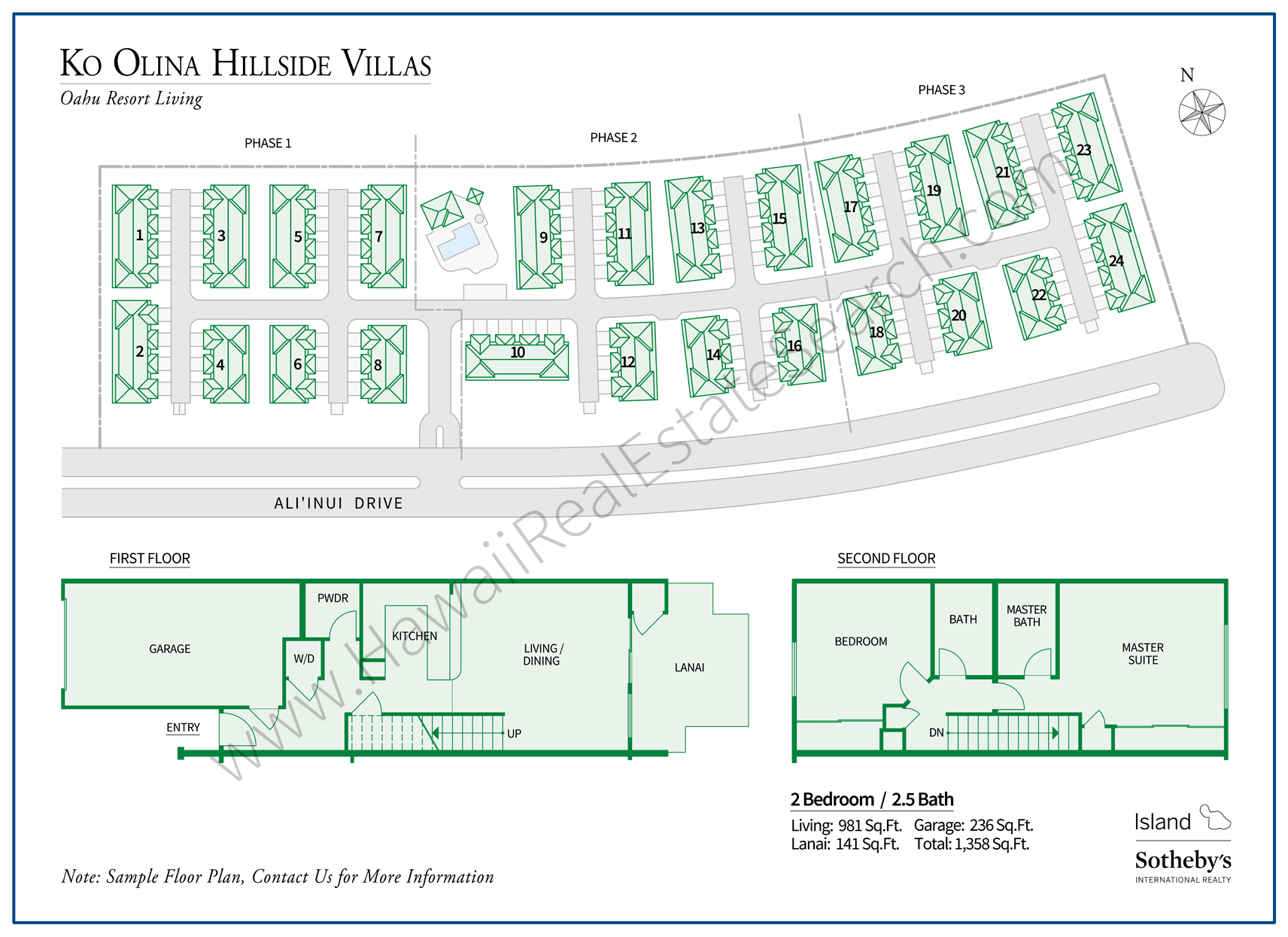 Ko Olina Hillside Villas Property Map